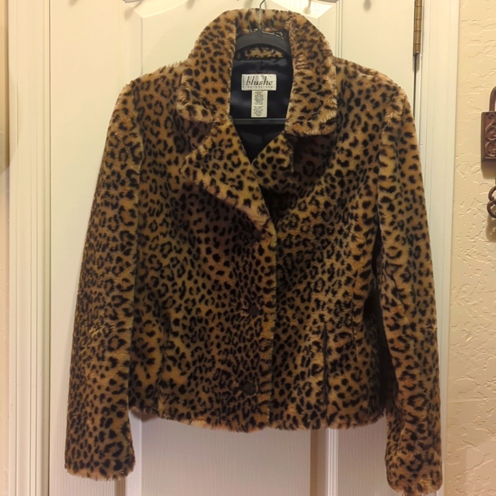 Blushe Impressions Missy Small Leopard Jacket
